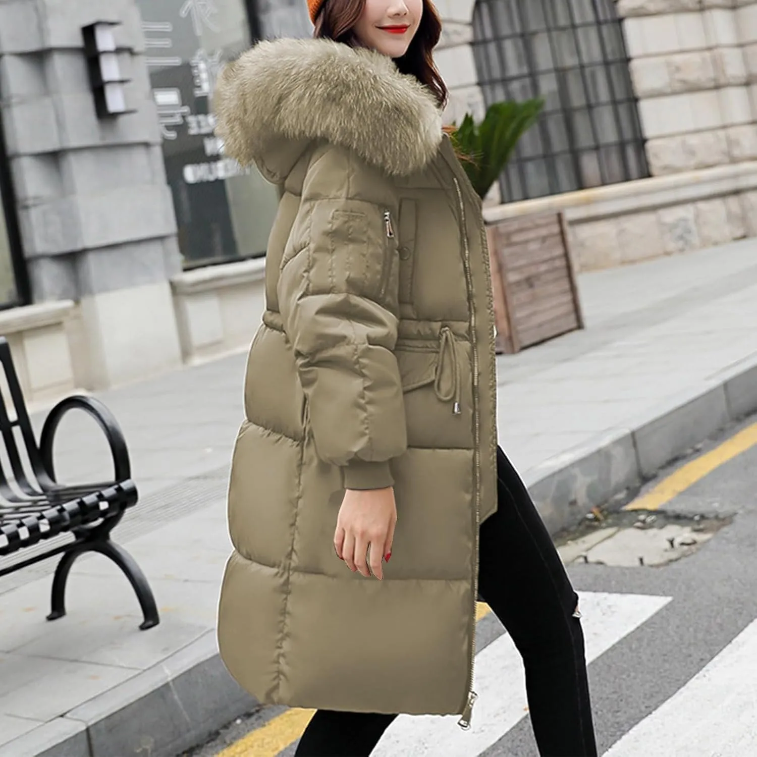 Women's Warm Winter Coats Oversized Shearling Fleece Fleece Jackets Outerwear Windproof Windbreaker Hooded Coats