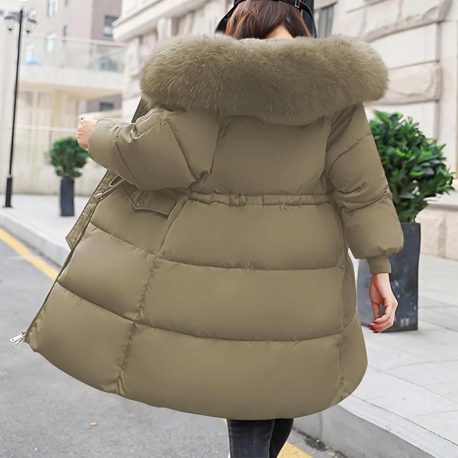 Women's Warm Winter Coats Oversized Shearling Fleece Fleece Jackets Outerwear Windproof Windbreaker Hooded Coats