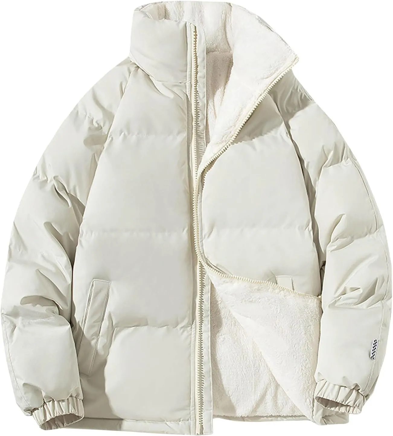 Women's Winter Coat Puffer Padded Thicken Down Jacket Quilted Cardigan Lightweight Casual Zipper 2024 Trendy Parka Outwear