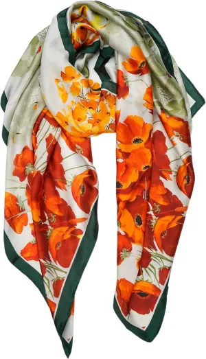 YOUR SMILE Large Mulberry Silk Feeling Long Stain Scarf Lightweight Sunscreen Shawls Wraps for Women